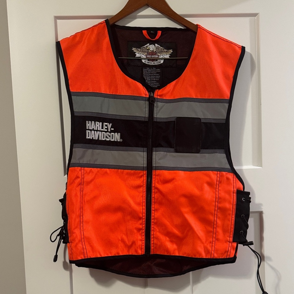 Hi Vis Harley Davidson Vest O/S